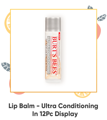 LIP BALM BURT'S BEES - ULTRA CONDITIONING IN 12PC DISPLAY 4.25 G