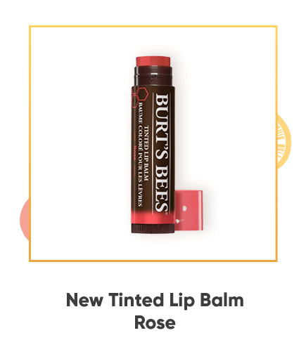 NEW TINTED LIP BALM BURT'S BEES ROSE