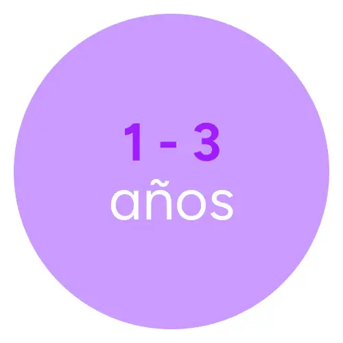 1 a 3 años